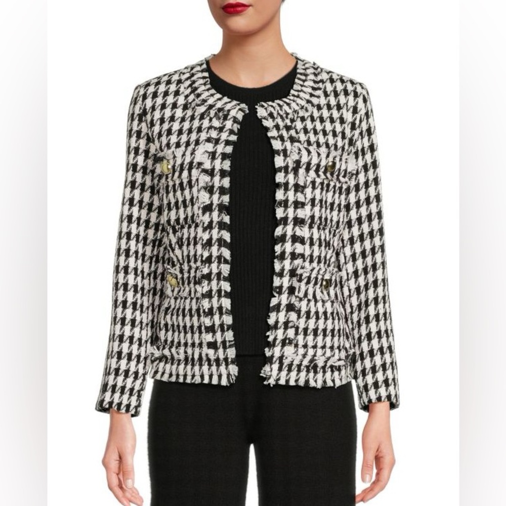Saks Fifth Avenue Houndstooth Jacket